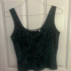 Victoria's Secret  Velvet Green Tank Top